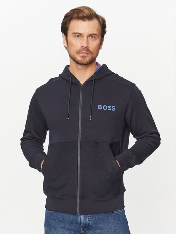 Boss Boss Majica dugih rukava Zedoublehood 50501974 Tamnoplava Regular Fit