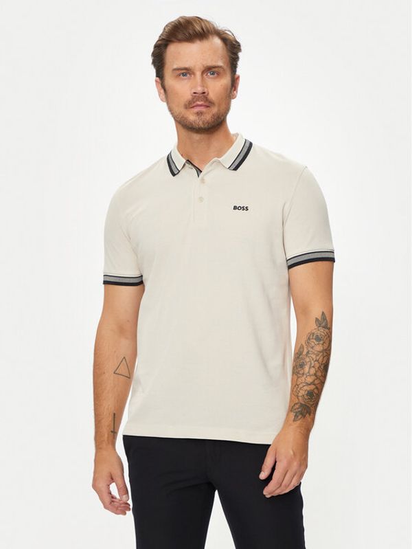 Boss Boss Polo Paddy 50469055 Écru Regular Fit