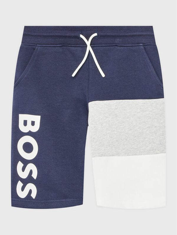 Boss Boss Sportske kratke hlače J24826 D Tamnoplava Regular Fit