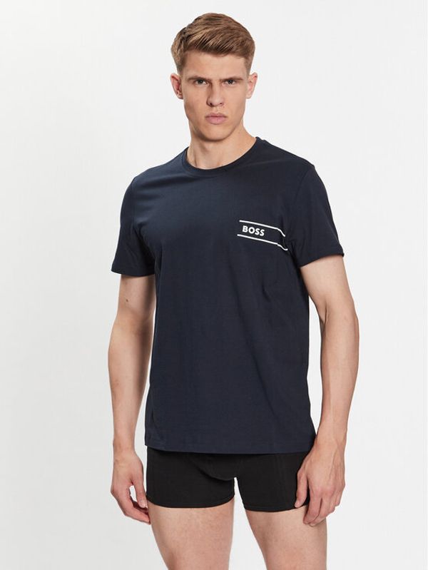 Boss Boss T-shirt 50489442 Tamnoplava Regular Fit