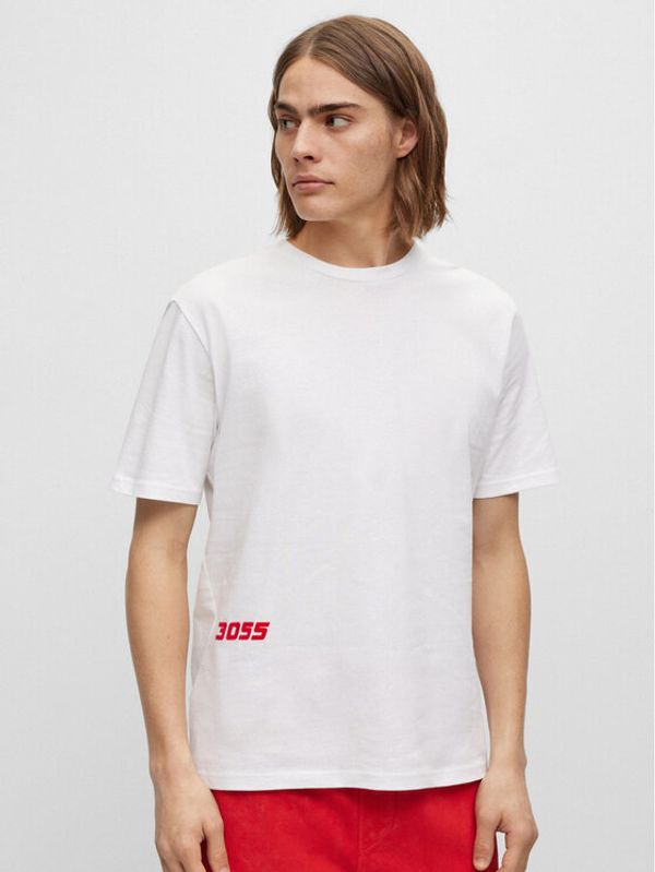 Boss Boss T-shirt 50495743 Bijela Relaxed Fit