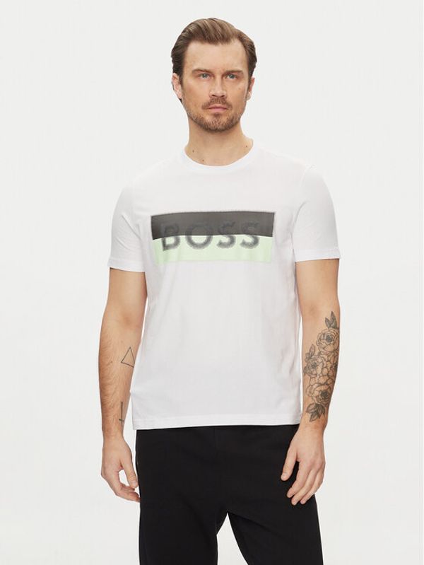 Boss Boss T-shirt 50512998 Bijela Regular Fit