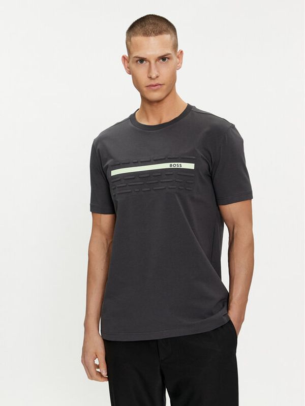 Boss Boss T-shirt 50513010 Siva Regular Fit