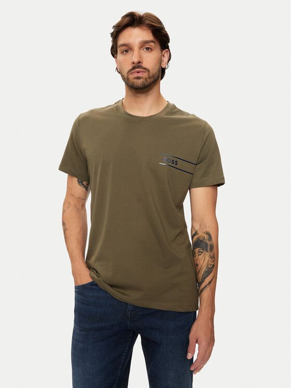Boss Boss T-shirt 50517715 Zelena Regular Fit