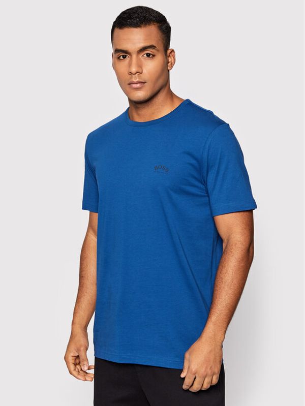 Boss Boss T-shirt Curved 50412363 Tamnoplava Regular Fit