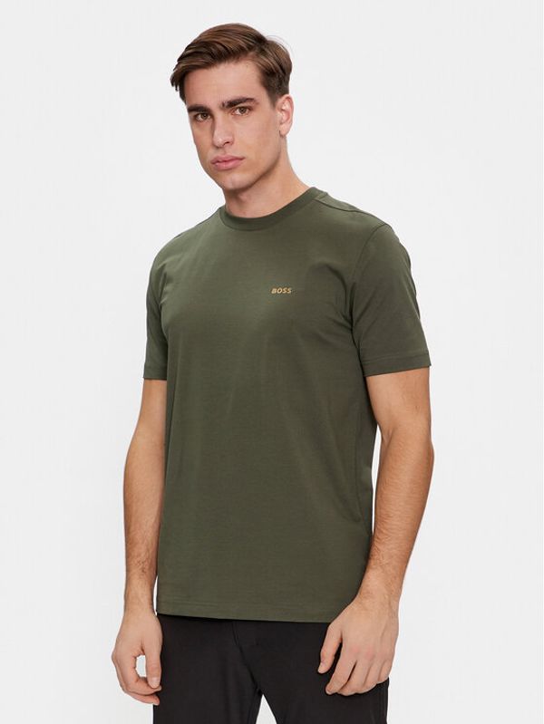 Boss Boss T-shirt Tee 50506373 Zelena Regular Fit