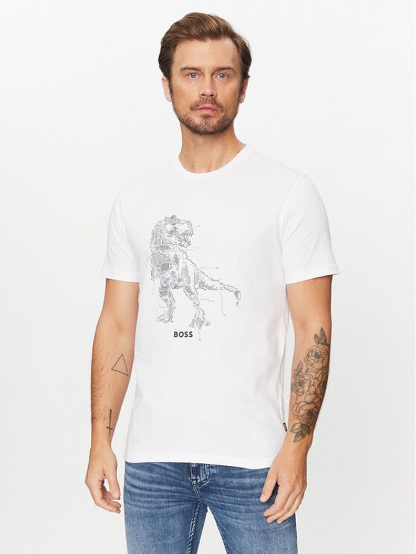 Boss Boss T-shirt Terassic 50510376 Bijela Regular Fit