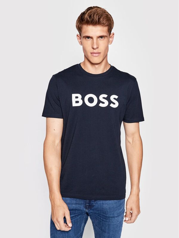 Boss Boss T-shirt Thinking 1 50481923 Tamnoplava Regular Fit