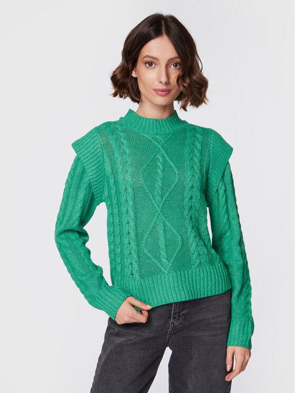 Brave Soul Brave Soul Džemper LK-248MAGGIE Zelena Regular Fit