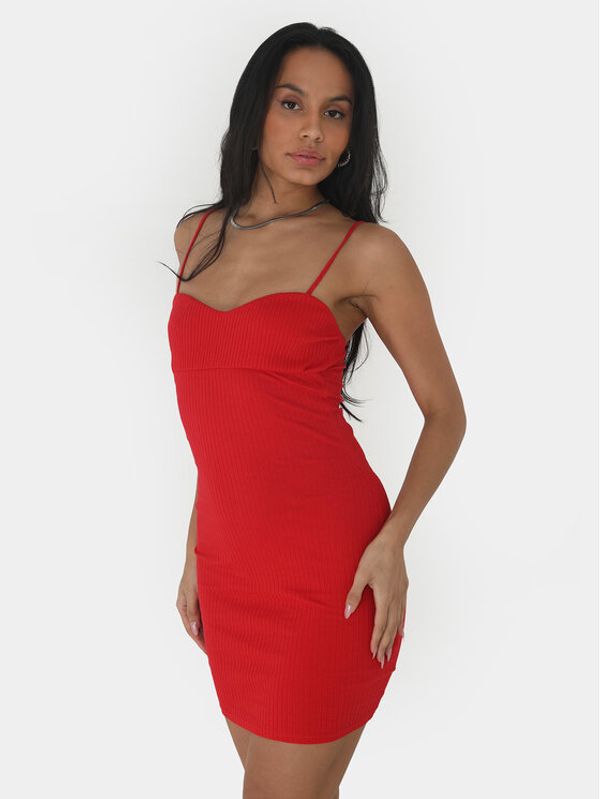Brave Soul Brave Soul Ljetna haljina LDRJ-248LANA Crvena Straight Fit