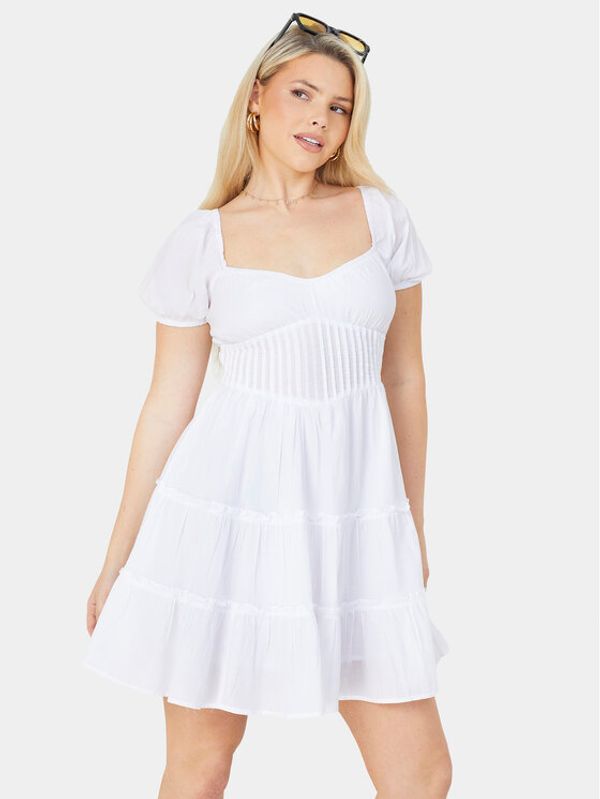 Brave Soul Brave Soul Ljetna haljina LDRW-654BELINDAW Bijela Straight Fit