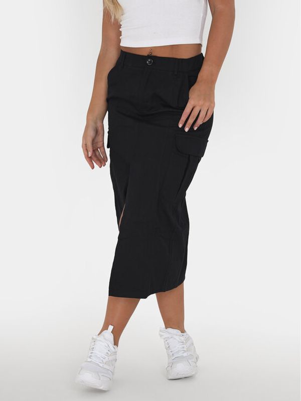 Brave Soul Brave Soul Midi suknja LSKW-272NANCYBL Crna Straight Fit