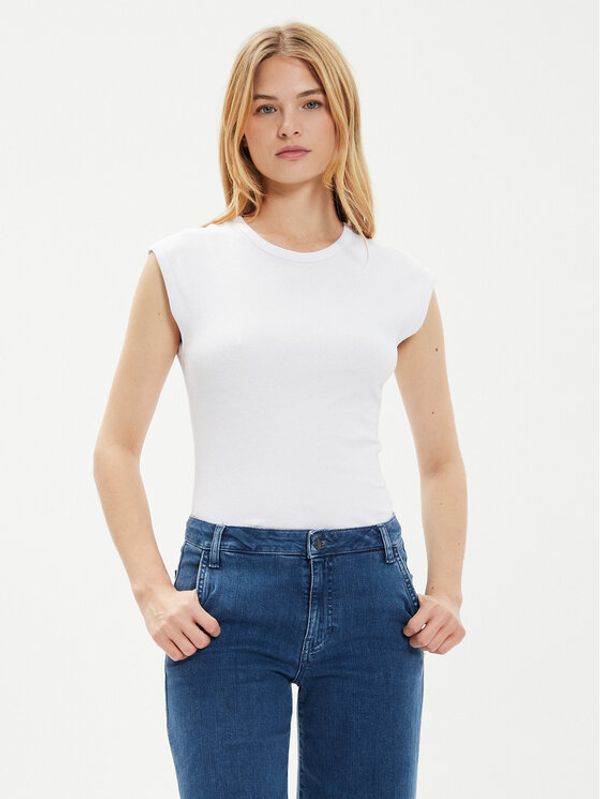 Brave Soul Brave Soul T-shirt LTS-149LILYWH Bijela Straight Fit