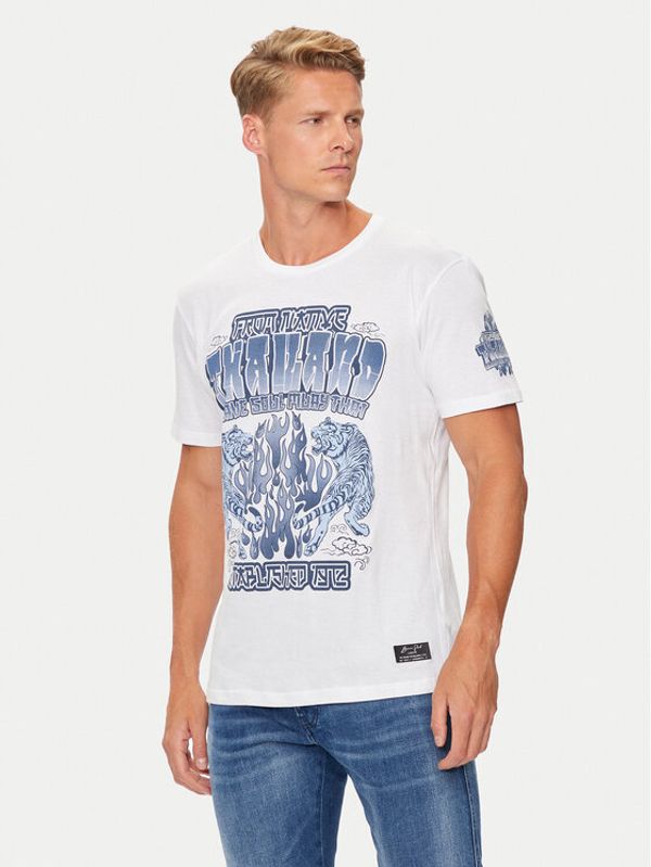 Brave Soul Brave Soul T-shirt MTS-149SKEN Bijela Regular Fit