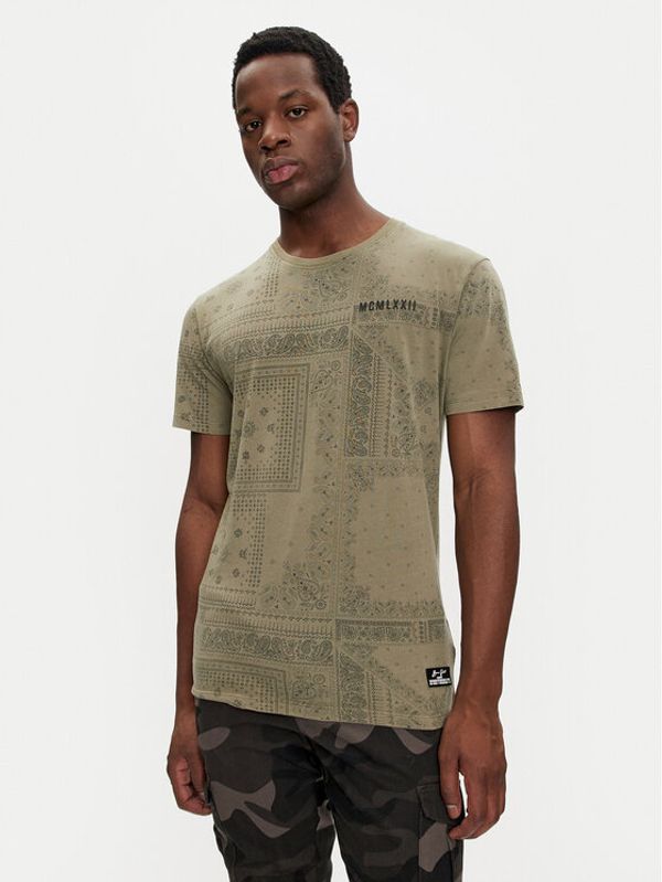 Brave Soul Brave Soul T-shirt MTS-568MASCADA Kaki Regular Fit