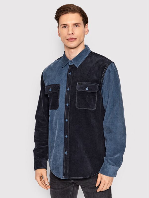 Brixton Brixton Košulja Bowery Corduroy 01264 Tamnoplava Standard Fit