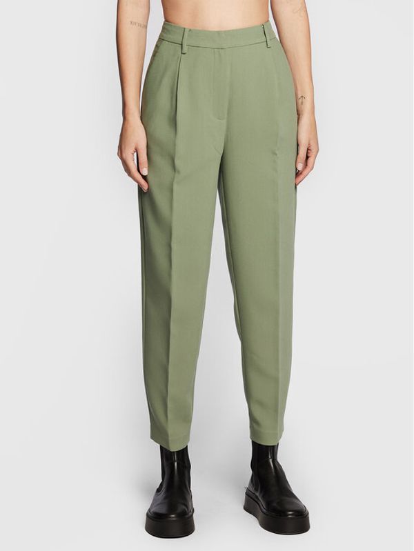 Bruuns Bazaar Bruuns Bazaar Hlače Cindy Sus Dagny BBW2393 Zelena Loose Fit