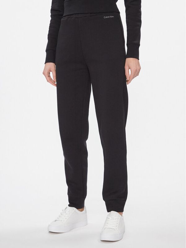 Calvin Klein Calvin Klein Donji dio trenerke Metallic Micro Logo Jogger K20K206965 Crna Regular Fit