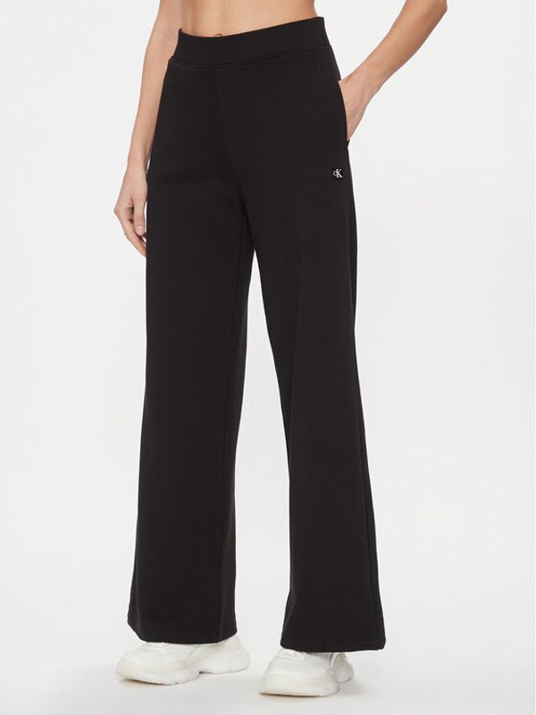 Calvin Klein Jeans Calvin Klein Jeans Donji dio trenerke Ck Embro Badge Knit Pant J20J222597 Crna Regular Fit
