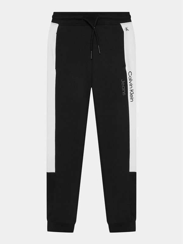 Calvin Klein Jeans Calvin Klein Jeans Donji dio trenerke Color Block IB0IB01933 Crna Regular Fit