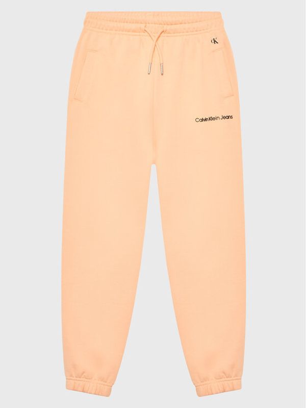 Calvin Klein Jeans Calvin Klein Jeans Donji dio trenerke Logo IG0IG01509 Narančasta Relaxed Fit