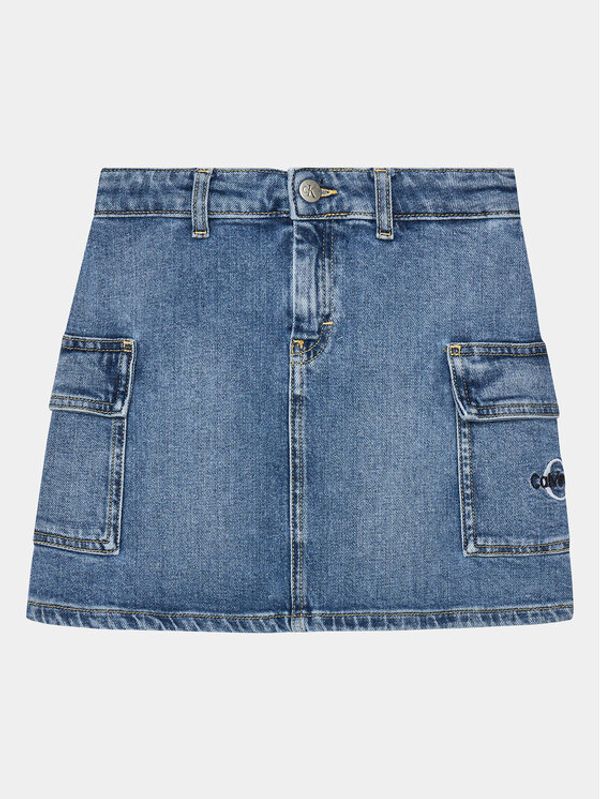 Calvin Klein Jeans Calvin Klein Jeans Jeans suknja Authentic IG0IG02385 Plava Regular Fit