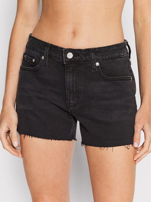 Calvin Klein Jeans Calvin Klein Jeans Kratke traperice J20J218505 Crna Regular Fit