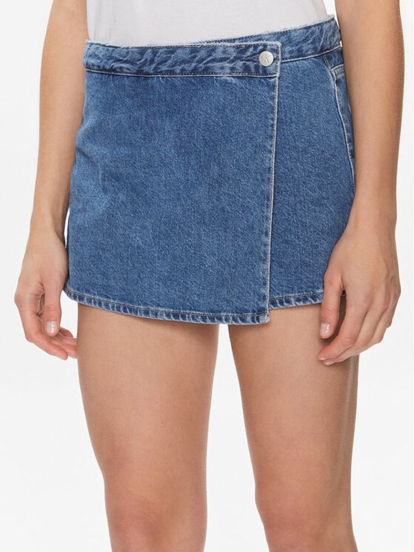 Calvin Klein Jeans Calvin Klein Jeans Kratke traperice Wrap Skort J20J223300 Plava Regular Fit