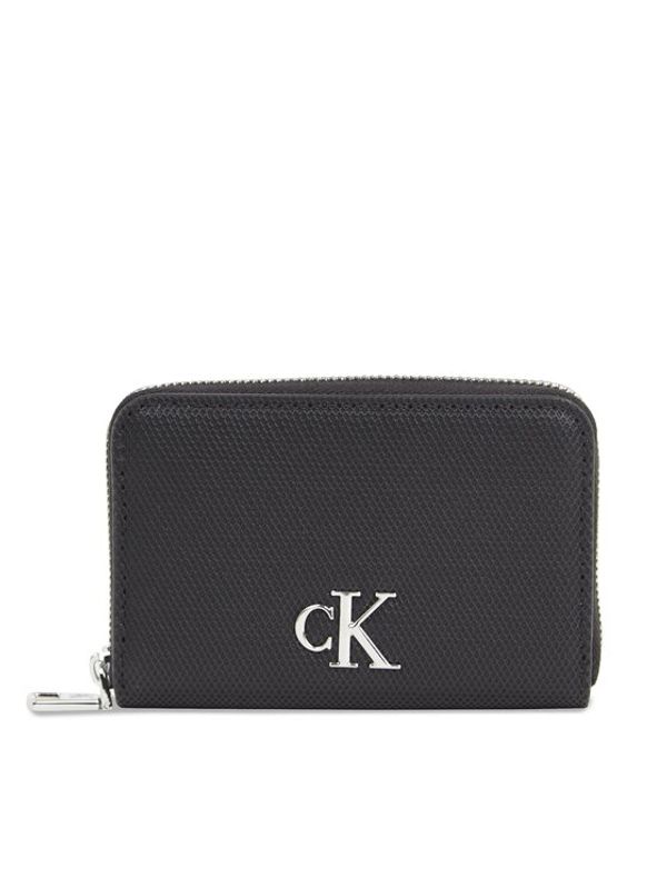 Calvin Klein Jeans Calvin Klein Jeans Mali ženski novčanik Minimal Monogram M Zip Around T K60K611970 Crna