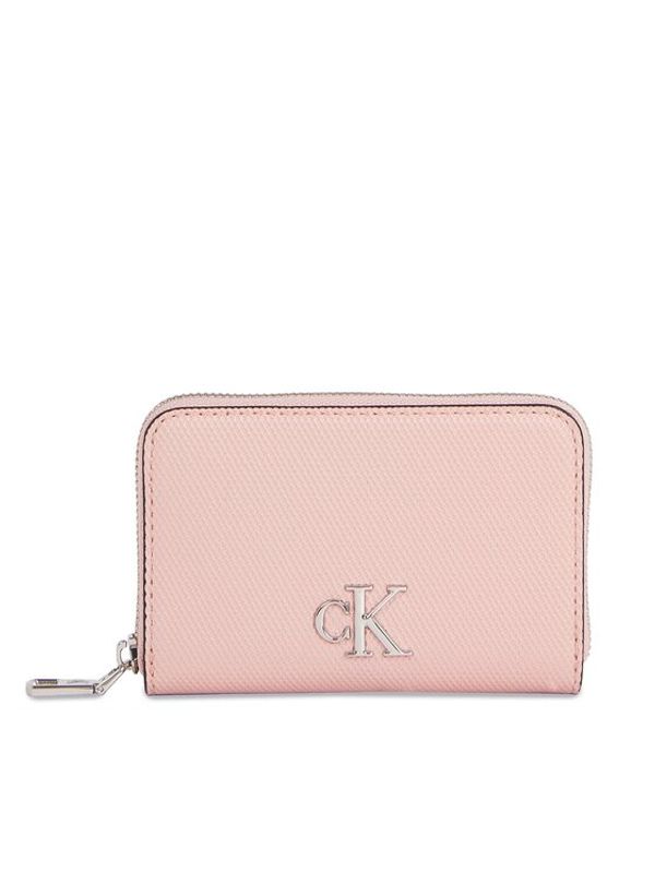 Calvin Klein Jeans Calvin Klein Jeans Mali ženski novčanik Minimal Monogram M Zip Around T K60K611970 Ružičasta