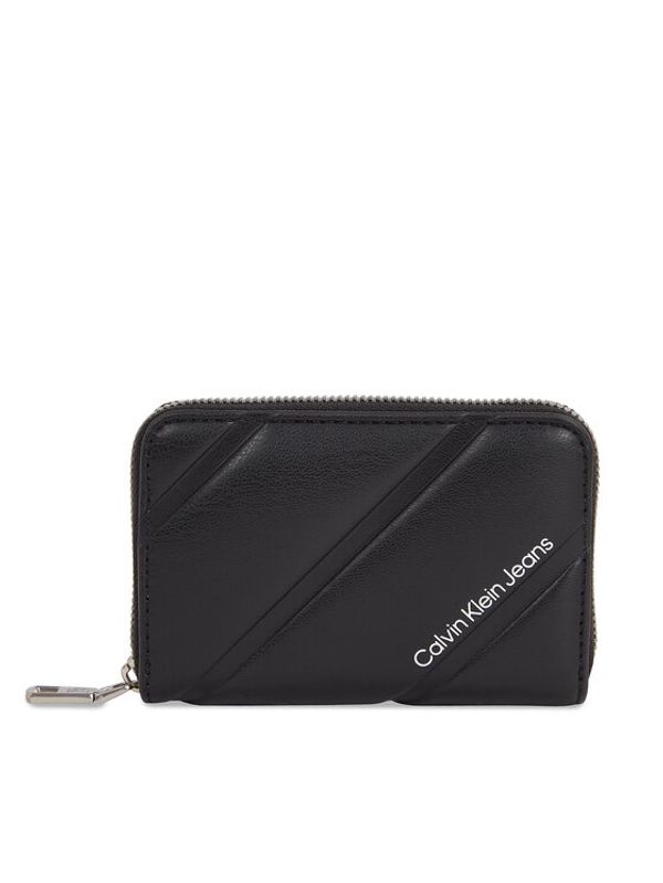 Calvin Klein Jeans Calvin Klein Jeans Mali ženski novčanik Quilted Med Zip Around K60K611972 Crna