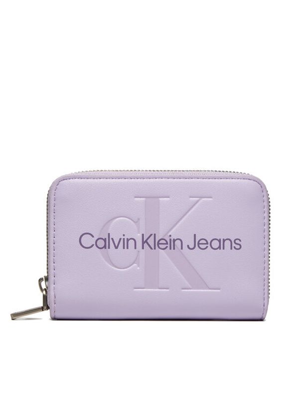 Calvin Klein Jeans Calvin Klein Jeans Mali ženski novčanik Zip Around Mono K60K612255 Ljubičasta