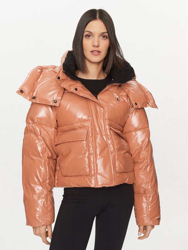 Calvin Klein Jeans Calvin Klein Jeans Pernata jakna High Shine J20J221884 Narančasta Oversize