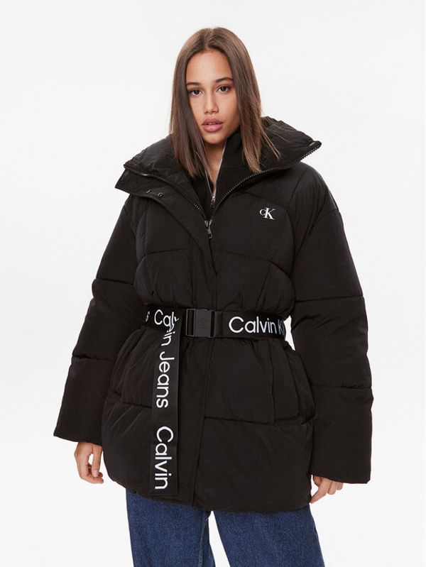 Calvin Klein Jeans Calvin Klein Jeans Pernata jakna J20J221903 Crna Relaxed Fit