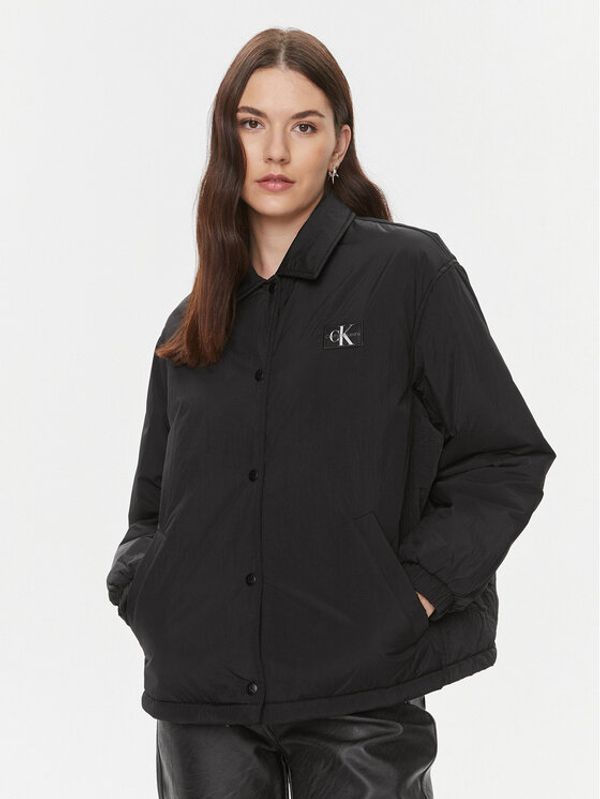 Calvin Klein Jeans Calvin Klein Jeans Prijelazna jakna Skater J20J222589 Crna Relaxed Fit