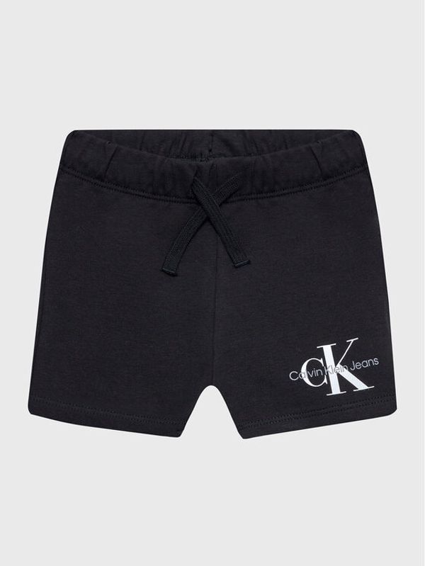 Calvin Klein Jeans Calvin Klein Jeans Sportske kratke hlače Monogram Logo IN0IN00061 Crna Regular Fit
