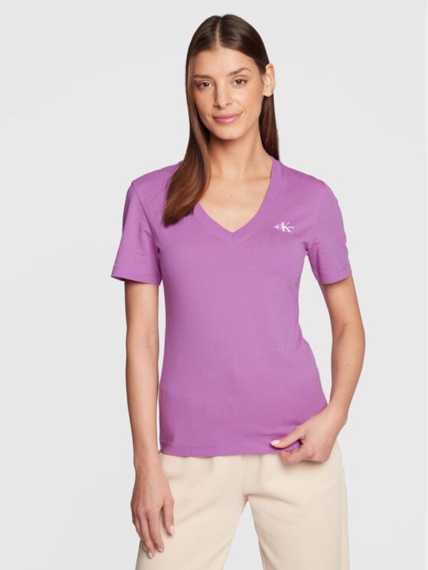 Calvin Klein Jeans Calvin Klein Jeans T-shirt J20J220303 Ljubičasta Slim Fit