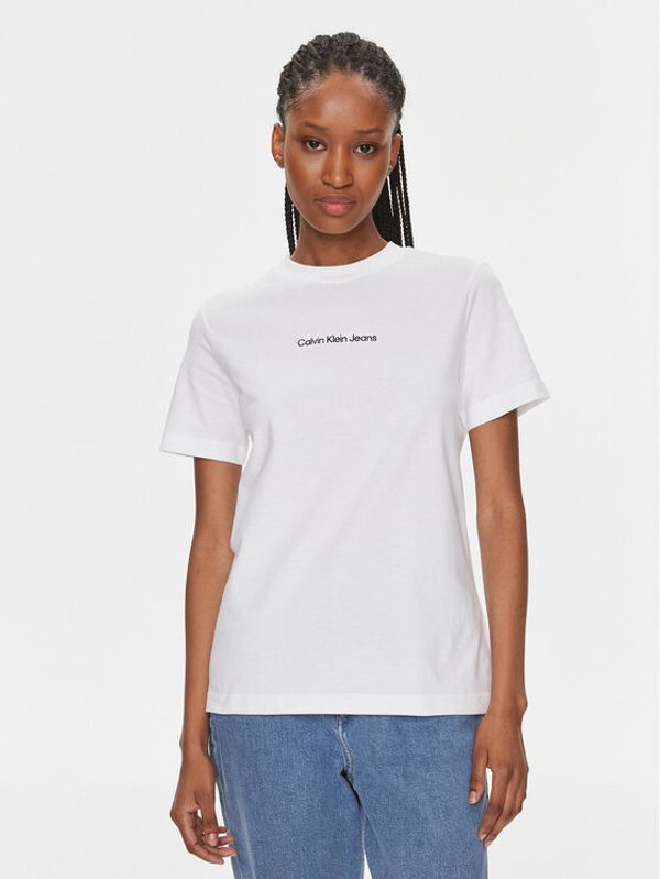 Calvin Klein Jeans Calvin Klein Jeans T-shirt J20J221065 Bijela Regular Fit