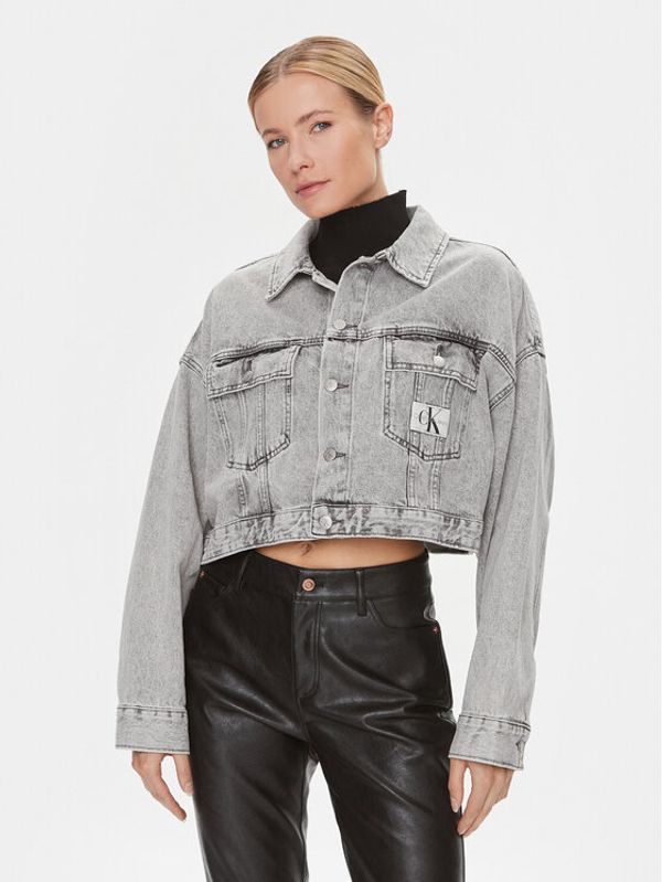 Calvin Klein Jeans Calvin Klein Jeans Traper jakna J20J222467 Siva Oversize