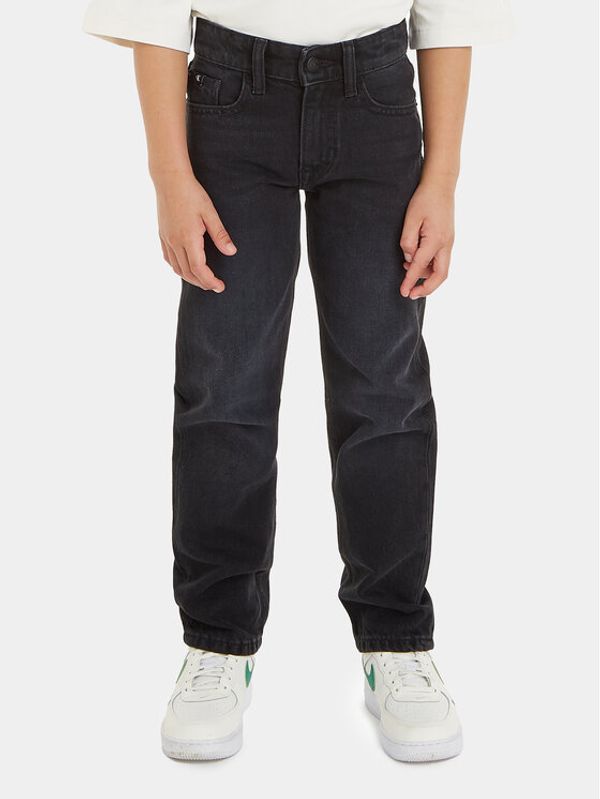 Calvin Klein Jeans Calvin Klein Jeans Traperice IB0IB01788 Crna Straight Fit