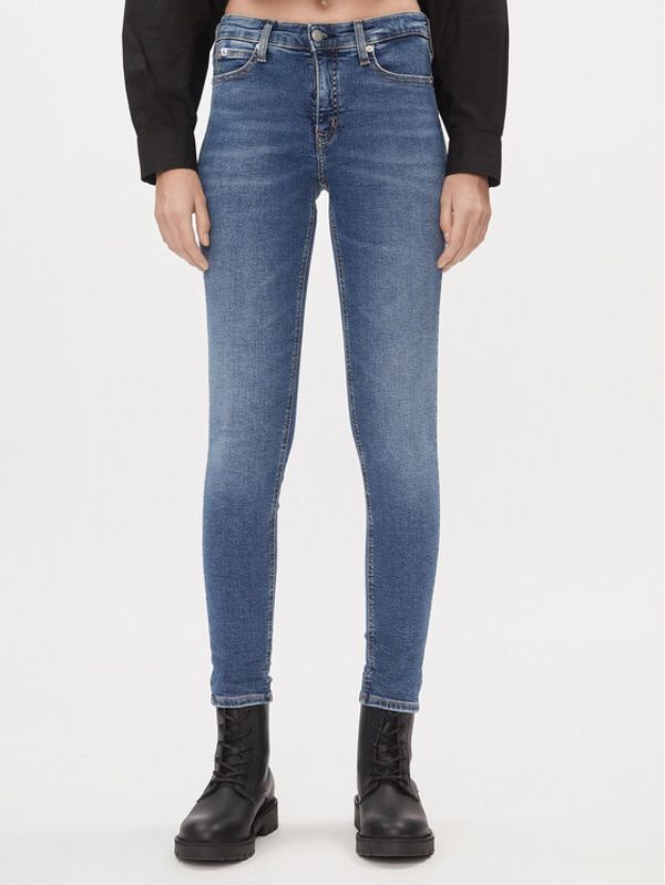 Calvin Klein Jeans Calvin Klein Jeans Traperice J20J221581 Plava Skinny Fit