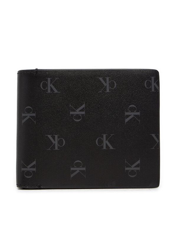 Calvin Klein Jeans Calvin Klein Jeans Veliki muški novčanik Aop Bifold W/Coin K50K512586 Crna