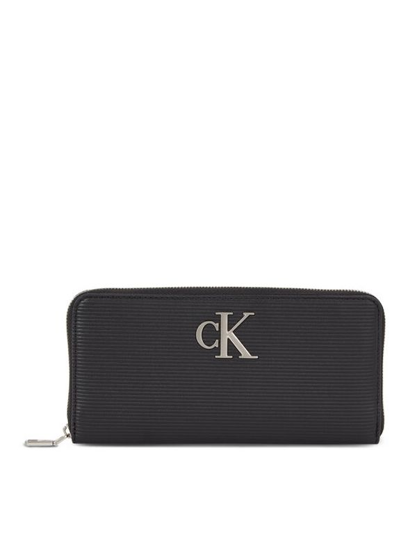 Calvin Klein Jeans Calvin Klein Jeans Ženski novčanik Minimal Monogram Zip Around T K60K611269 Crna