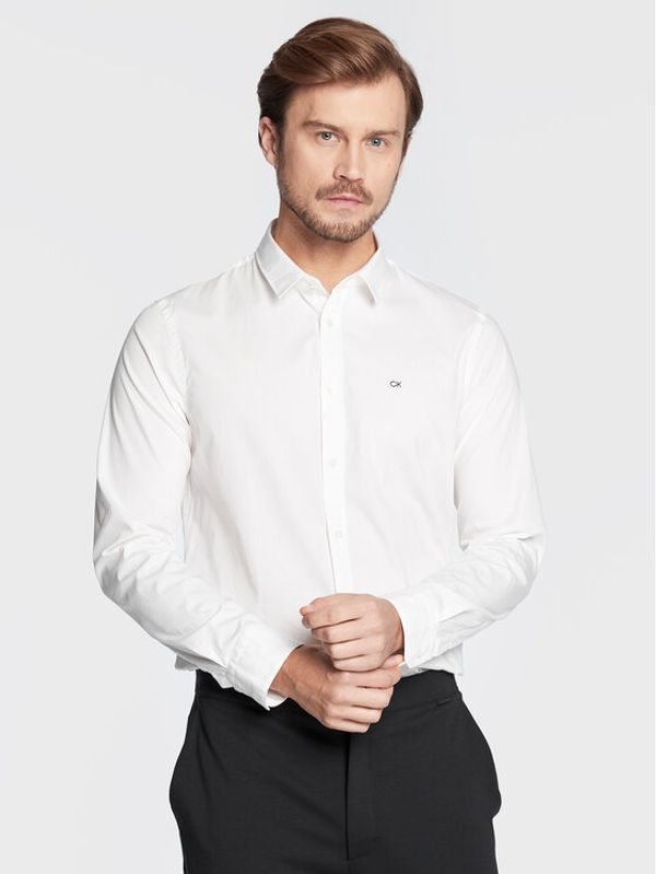 Calvin Klein Calvin Klein Košulja K10K110856 Bijela Slim Fit