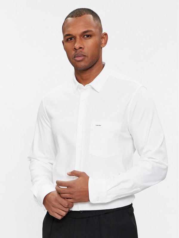 Calvin Klein Calvin Klein Košulja K10K110858 Bijela Slim Fit
