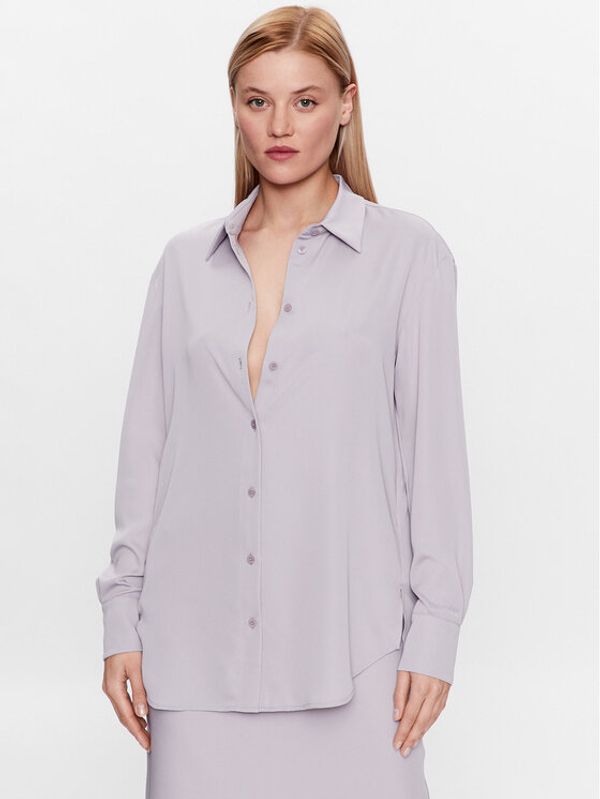 Calvin Klein Calvin Klein Košulja K20K205682 Ljubičasta Relaxed Fit