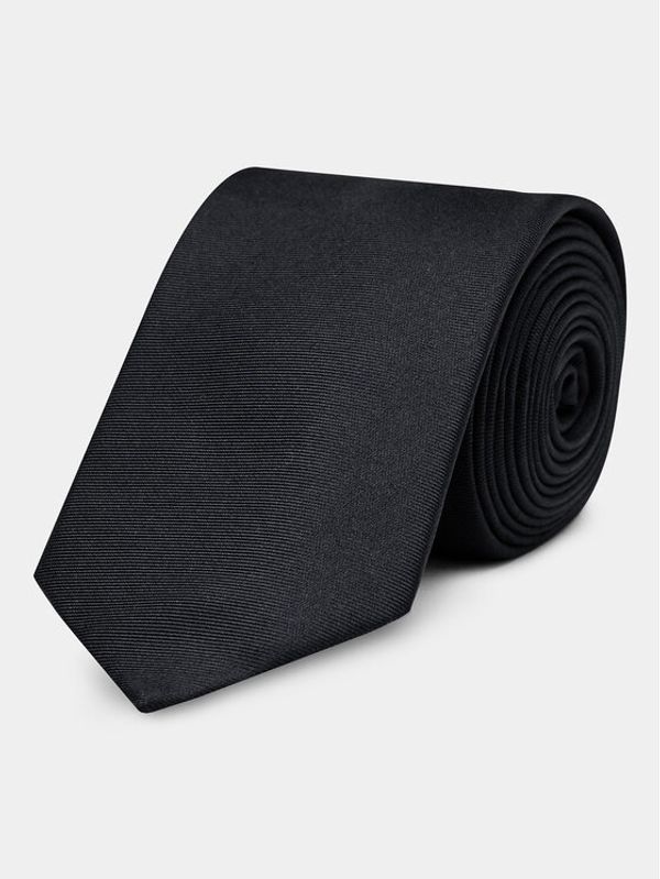 Calvin Klein Calvin Klein Kravata Twill Solid Silk Tie K10K112320 Crna