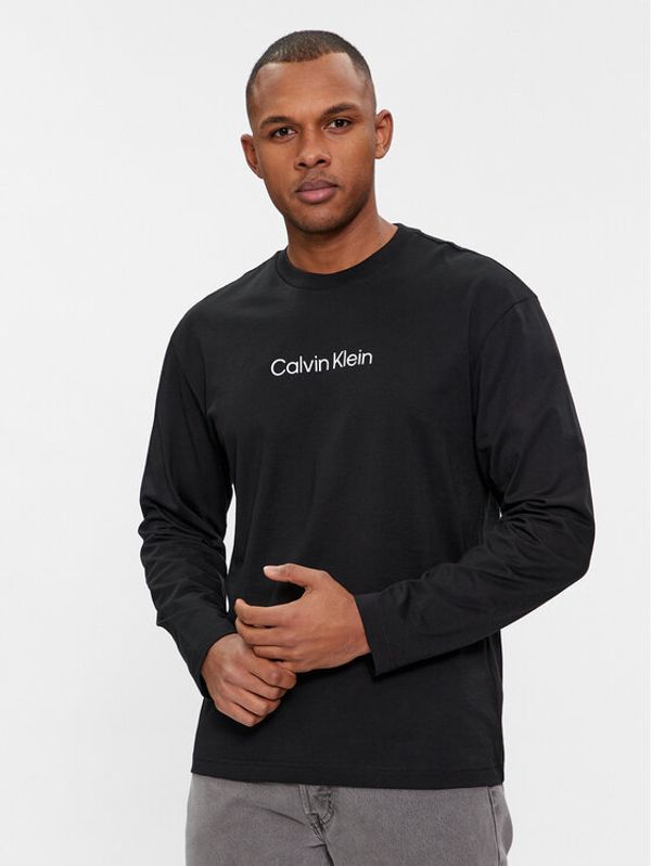 Calvin Klein Calvin Klein Majica dugih rukava Hero K10K112396 Crna Regular Fit