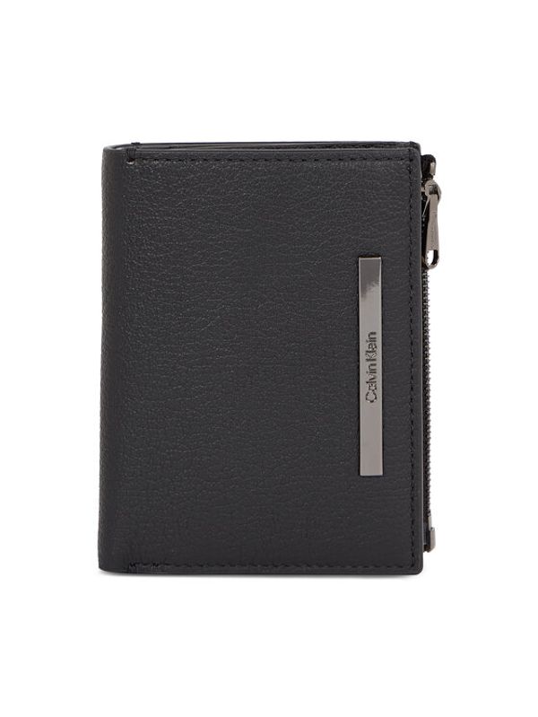 Calvin Klein Calvin Klein Mali muški novčanik Modern Bar Trifold 6Cc Detach K50K510886 Crna