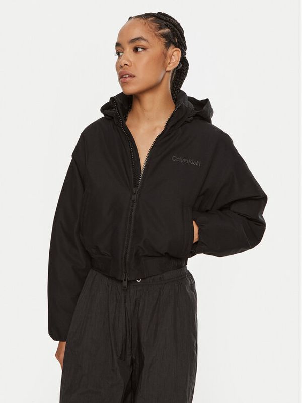 Calvin Klein Performance Calvin Klein Performance Bomber 00GWF4O500 Crna Regular Fit